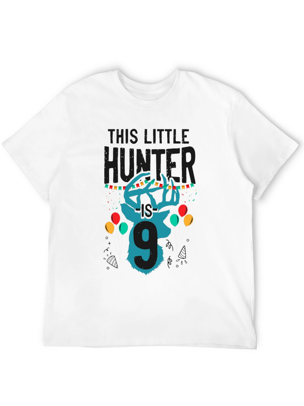 Little Hunter 9th Birthday T-Shirt