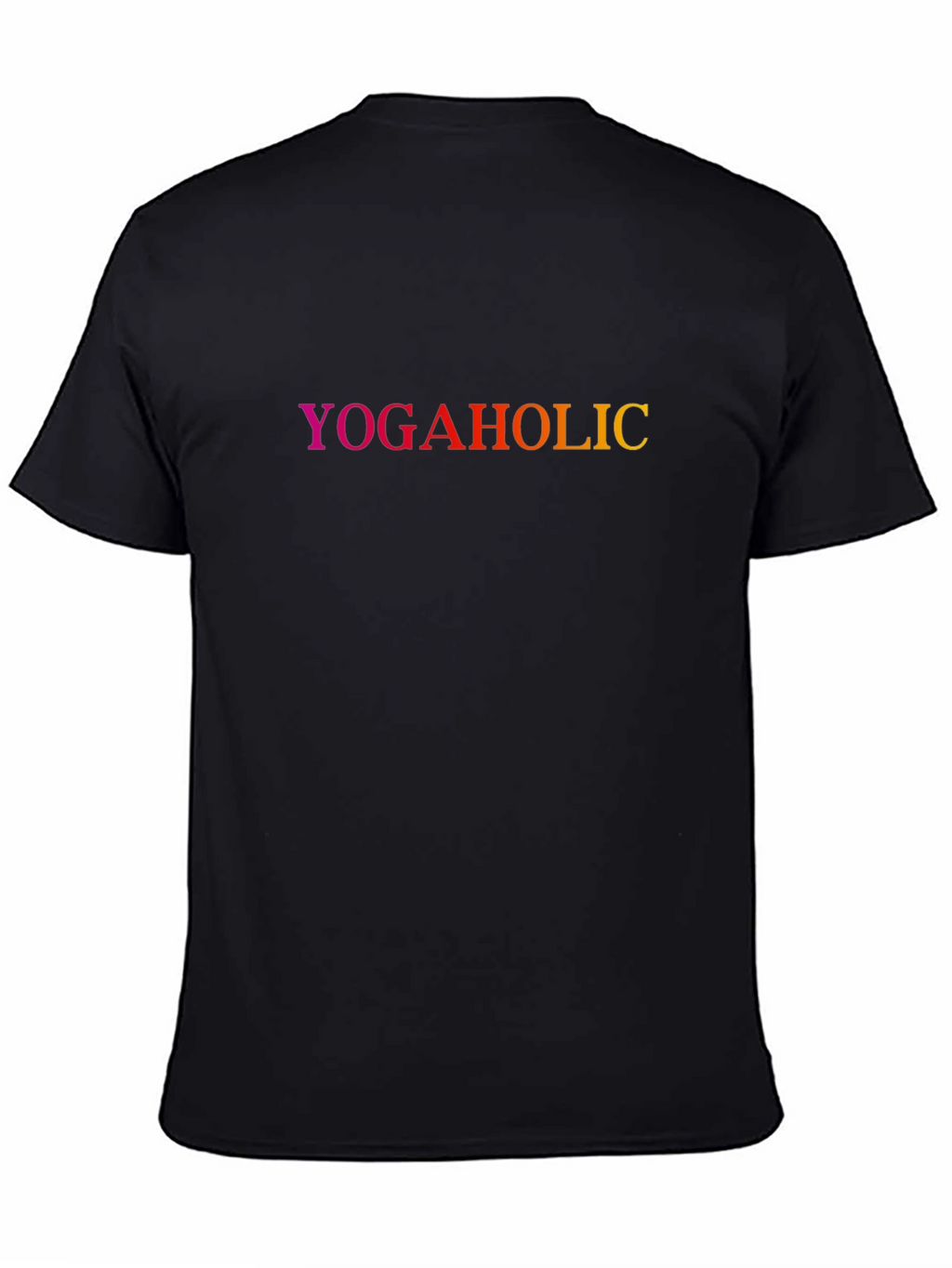 Yogaholic Gradient Tee - Black Cotton Blend