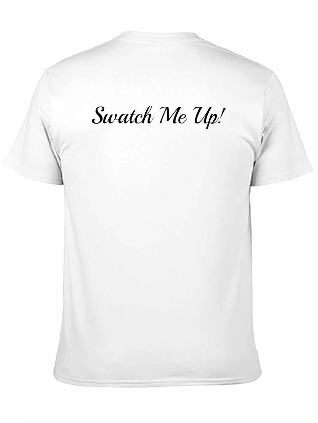 Swatch Me Up! Black Casual Crew Neck T-Shirt