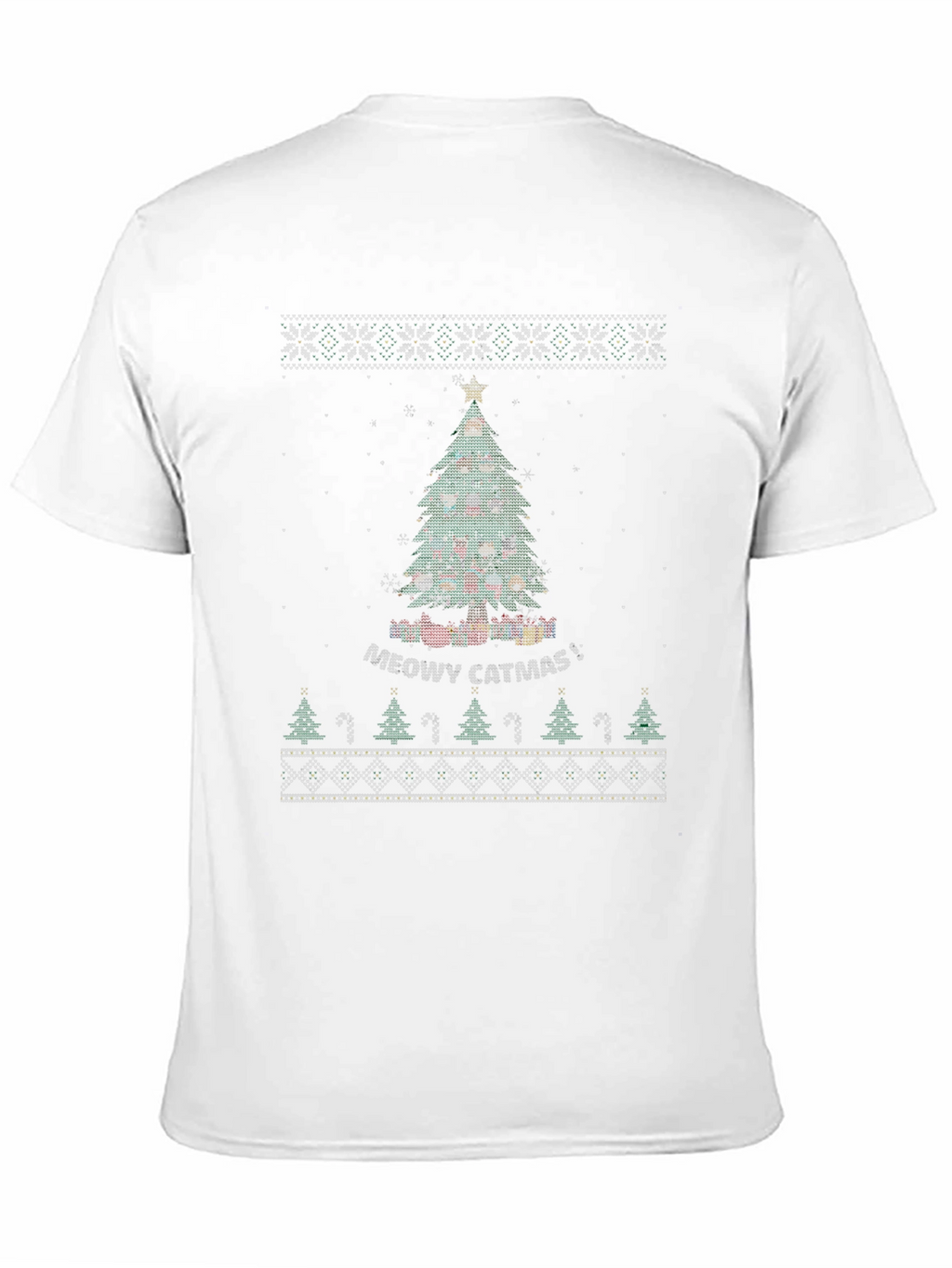 Meowy Catmas Christmas Tree Graphic Tee