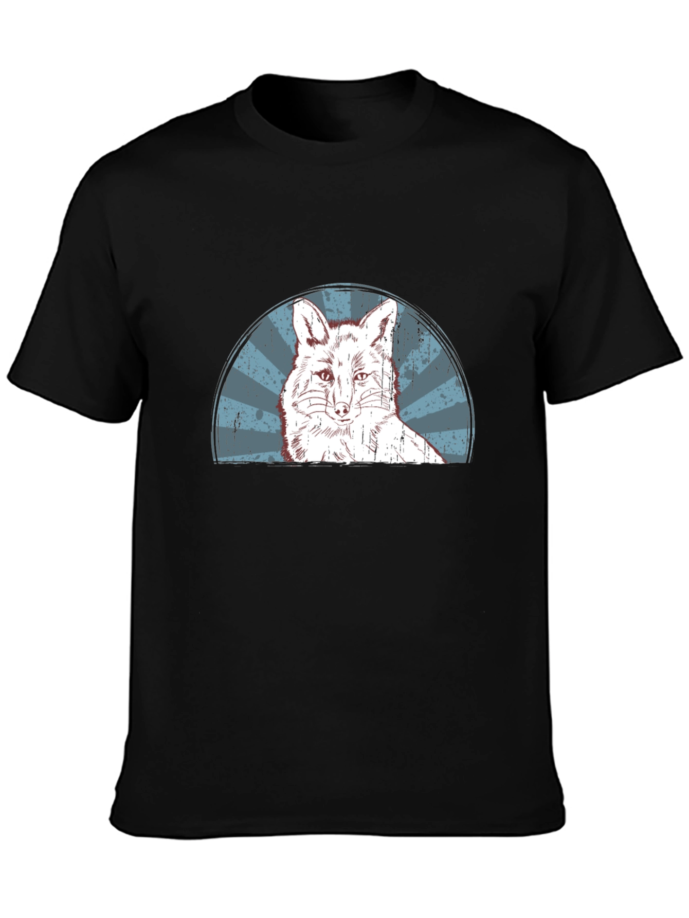Fox Graphic Print Mens Black T-Shirt