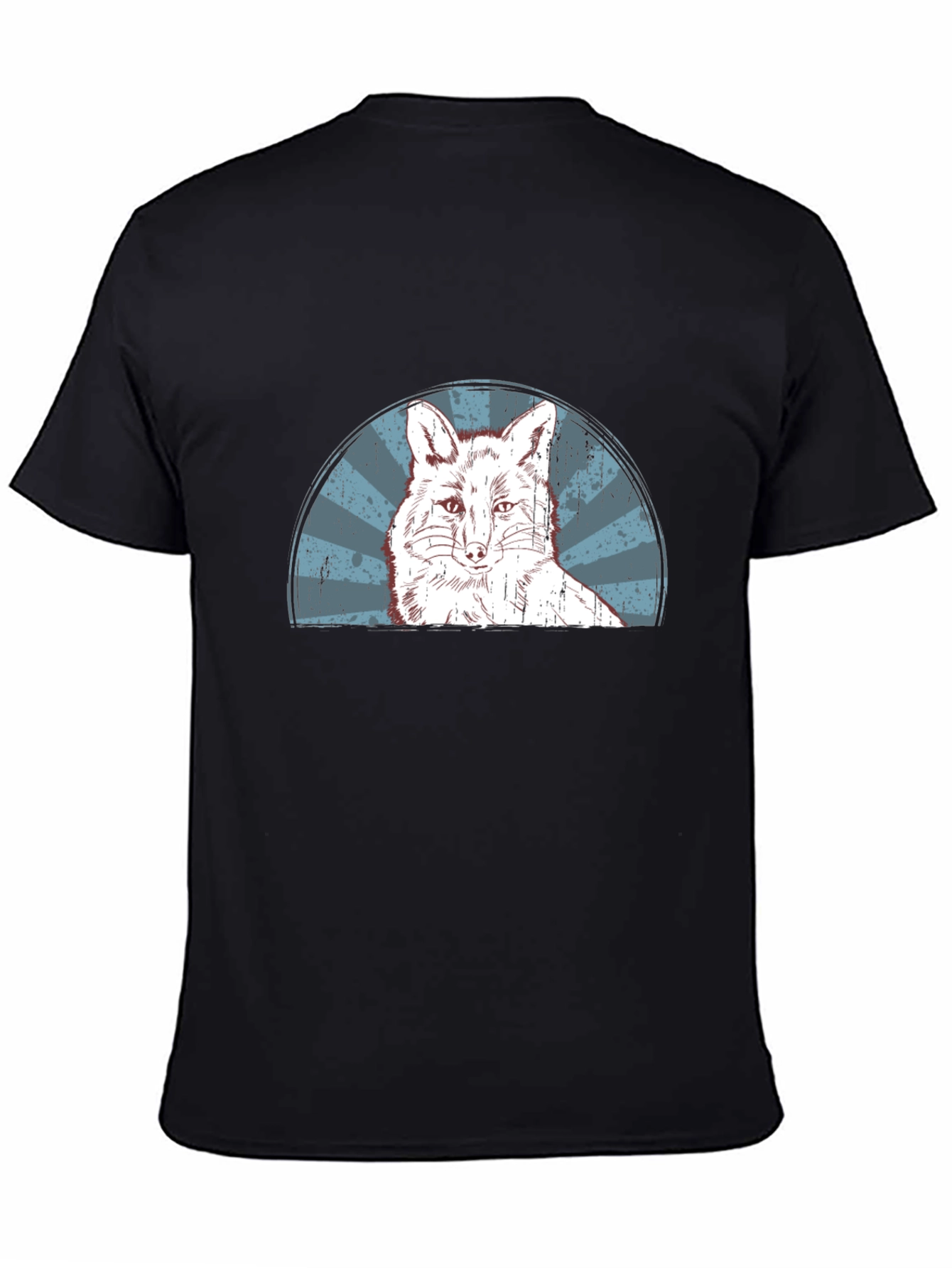 Fox Graphic Print Mens Black T-Shirt