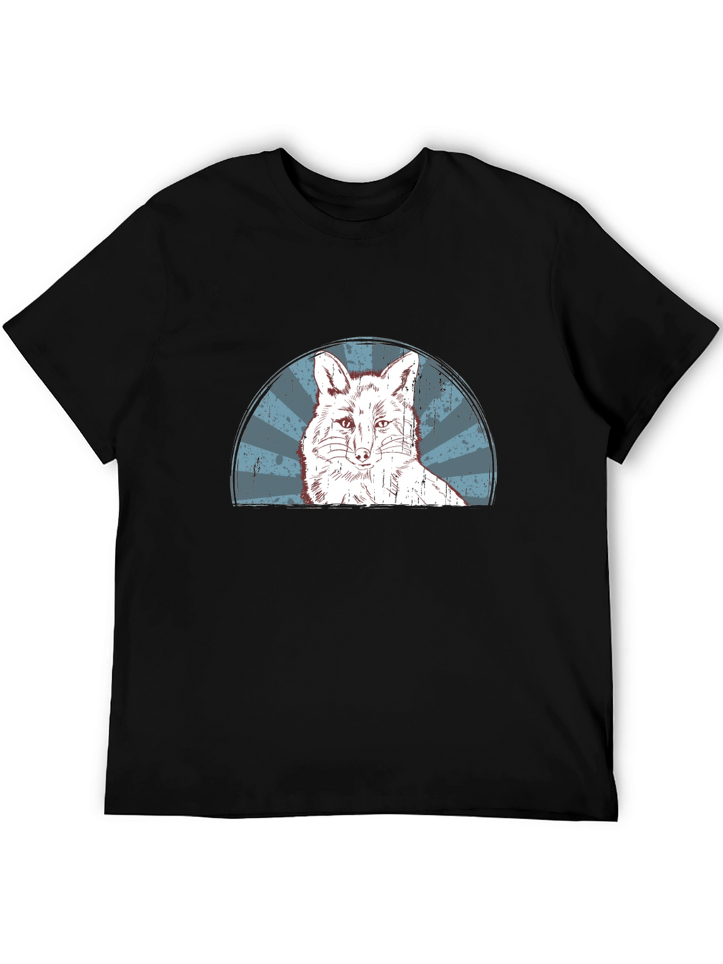 Fox Graphic Print Mens Black T-Shirt