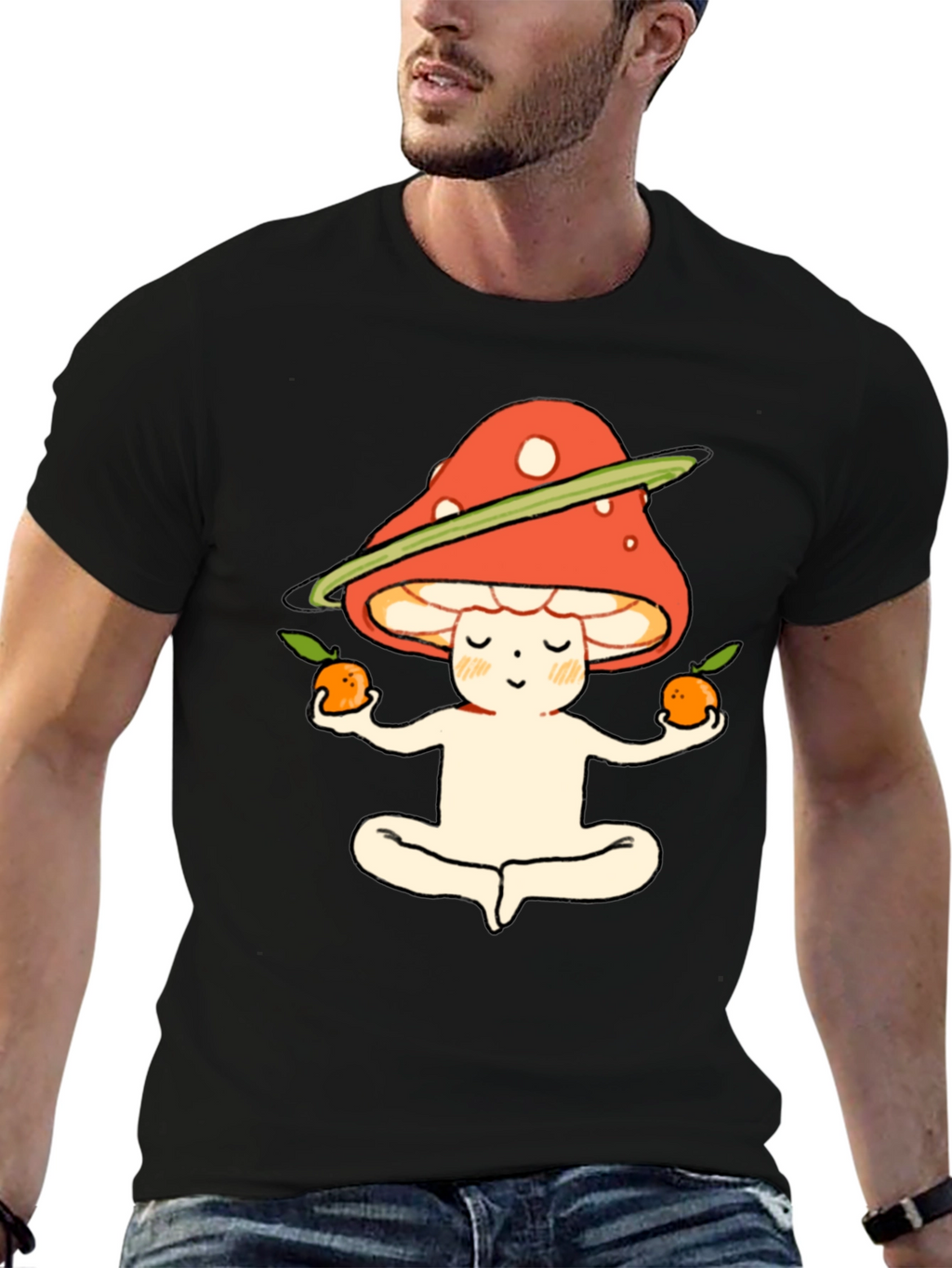 Meditating Mushroom T-Shirt