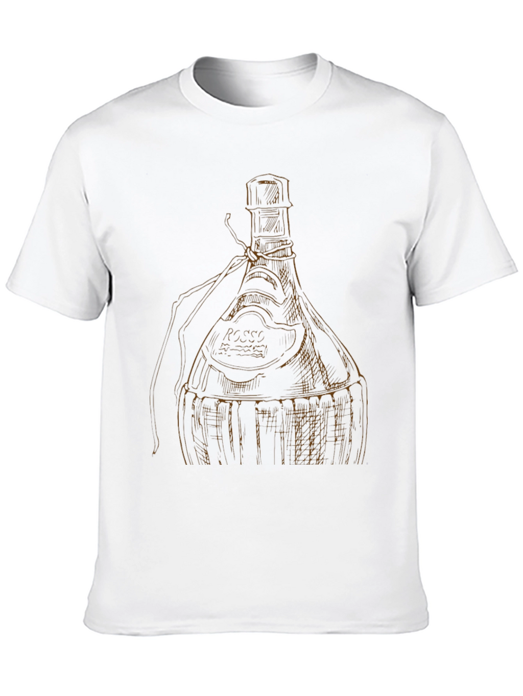 Wine Bottle Graphic Tee - Unique Design