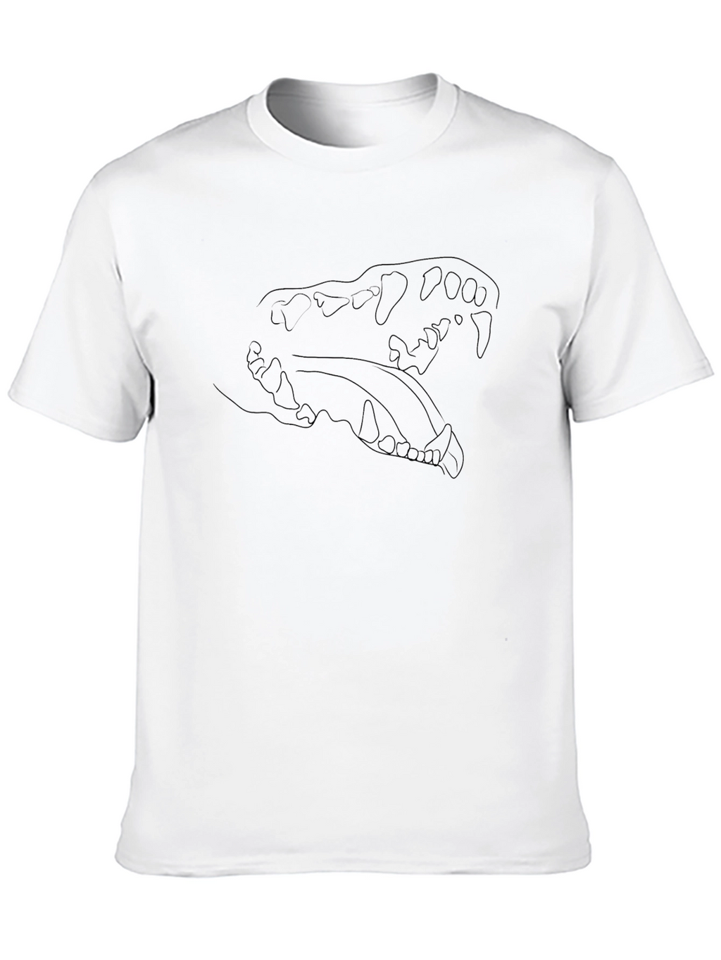 Bold Skull Graphic Tee - Black Cotton Comfort