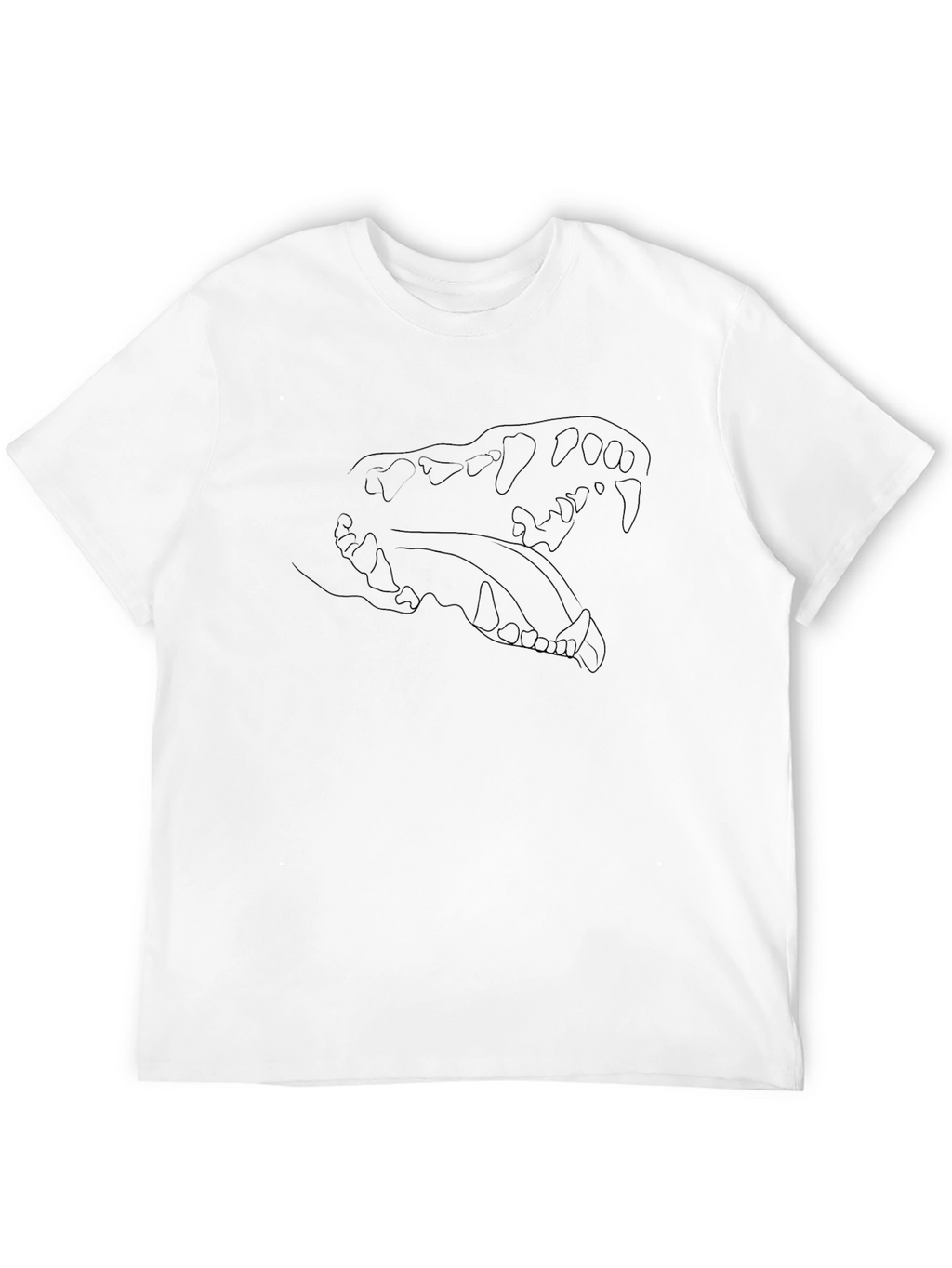 Bold Skull Graphic Tee - Black Cotton Comfort