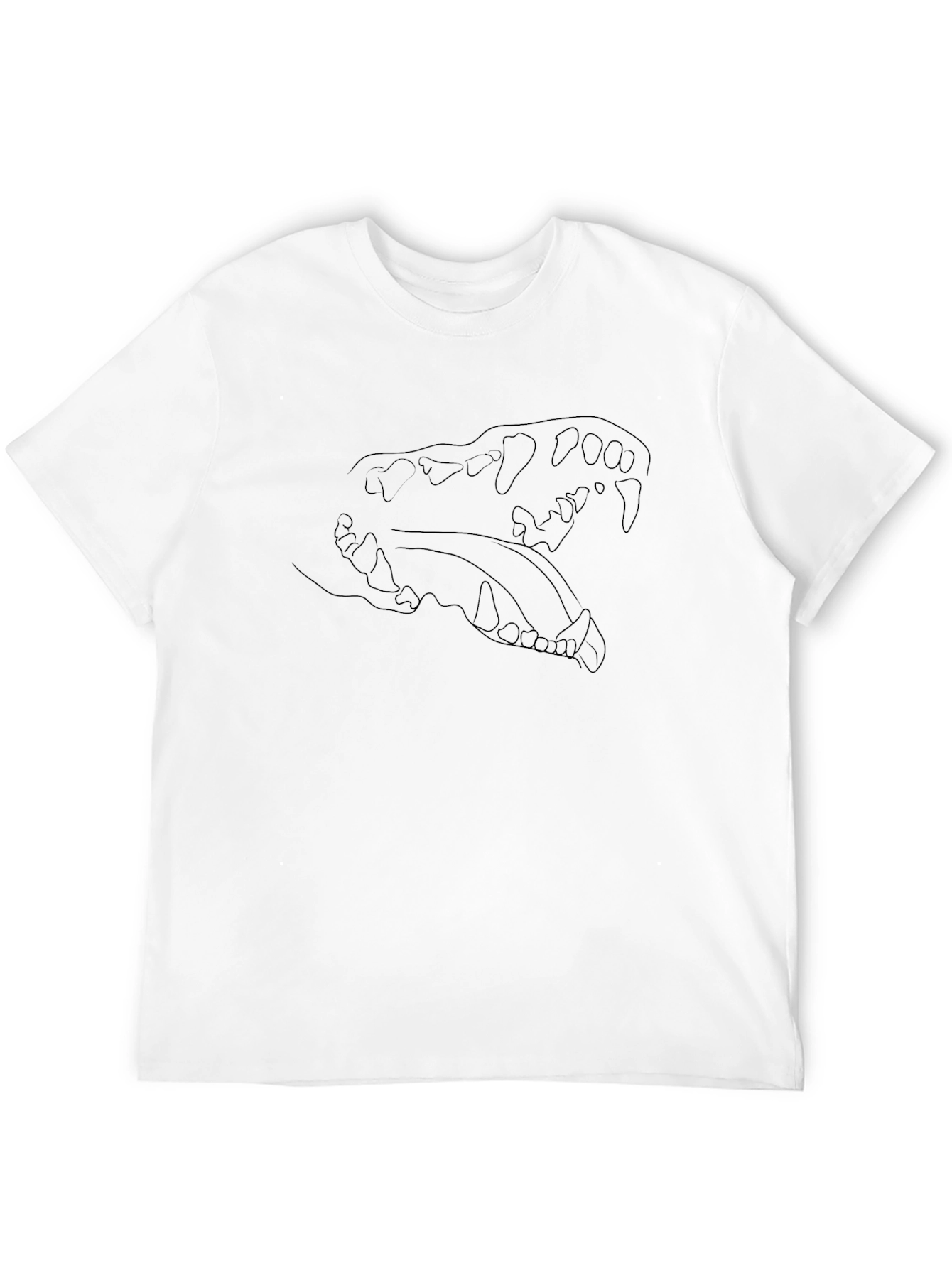 Bold Skull Graphic Tee - Black Cotton Comfort