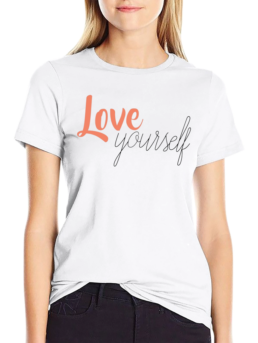 Love Yourself Graphic Black T-Shirt