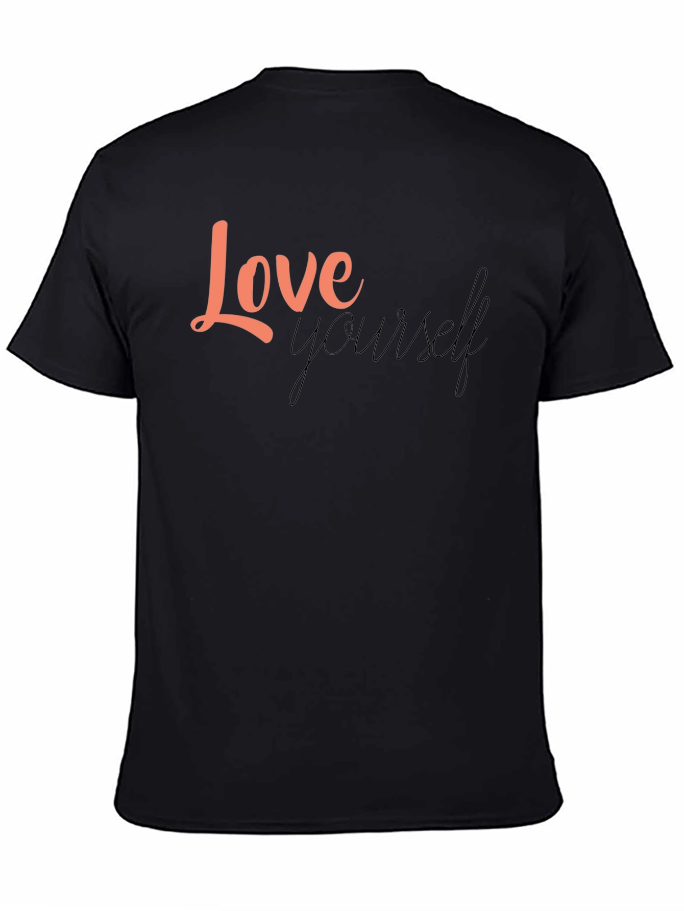 Love Yourself Graphic Black T-Shirt