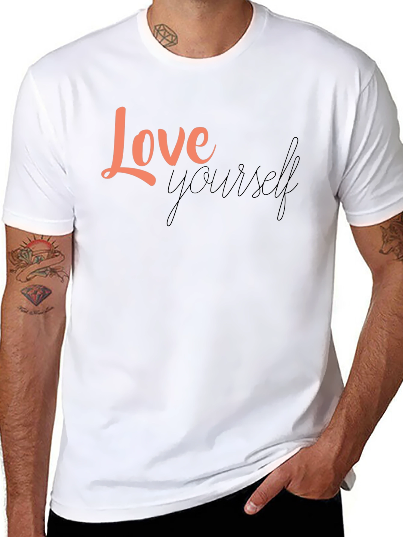 Love Yourself Graphic Black T-Shirt