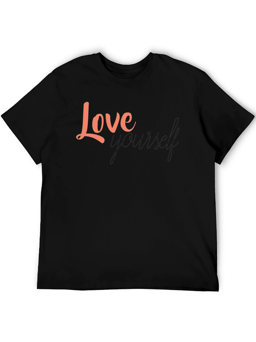 Love Yourself Graphic Black T-Shirt