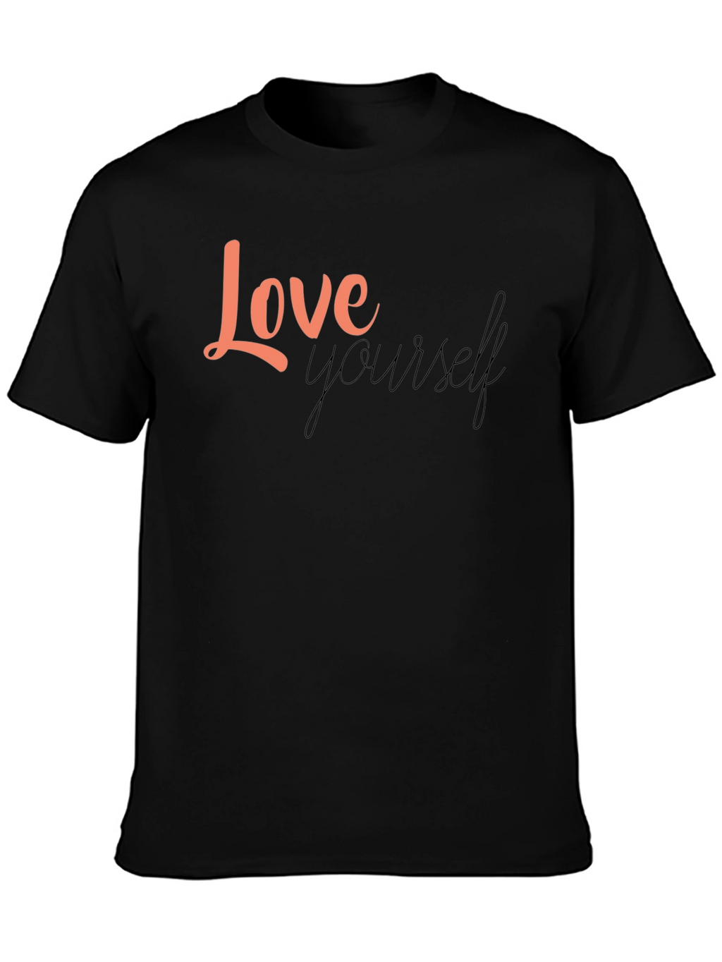 Love Yourself Graphic Black T-Shirt