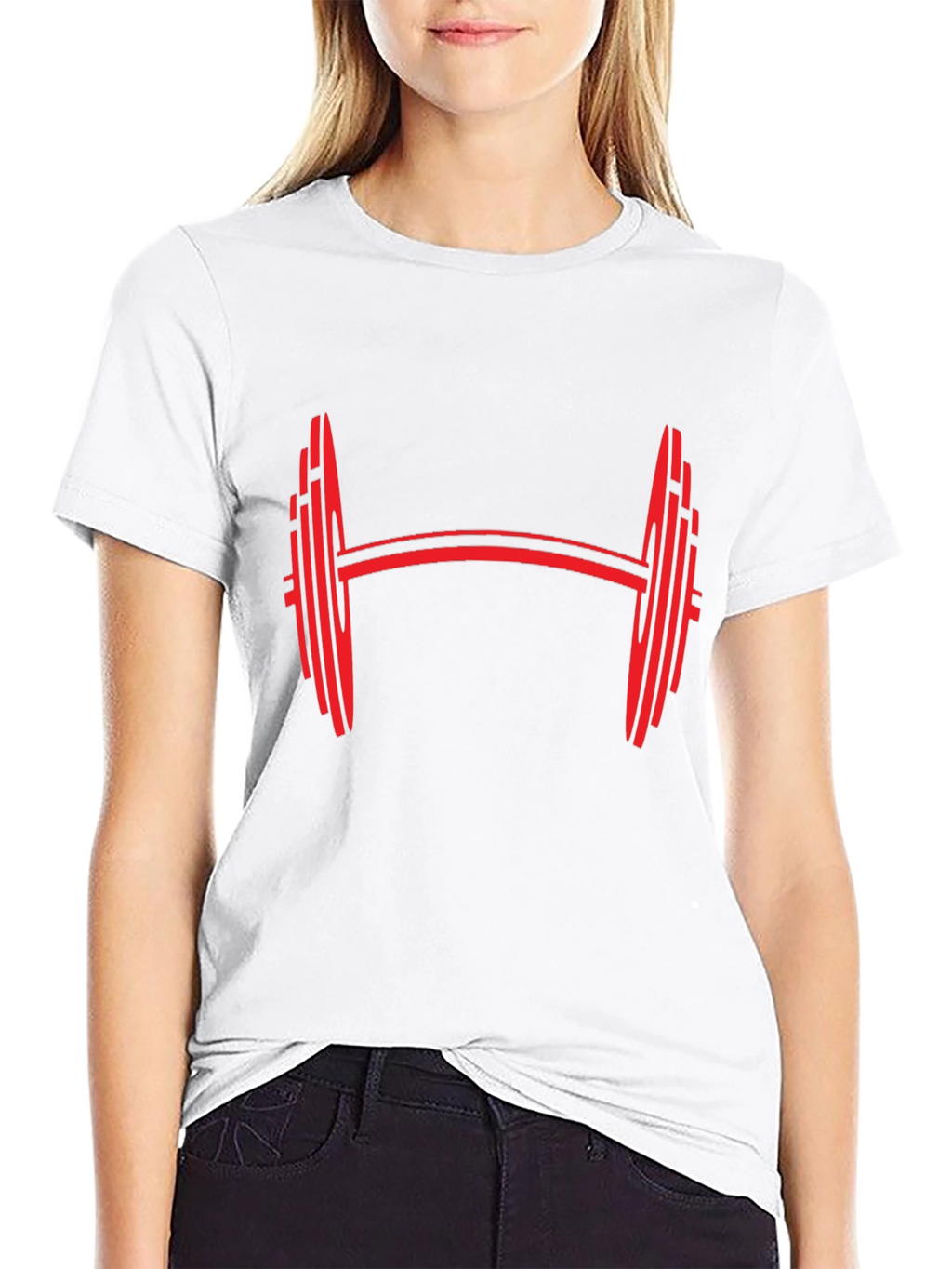 Barbell Graphic Tee - Black Gym Shirt