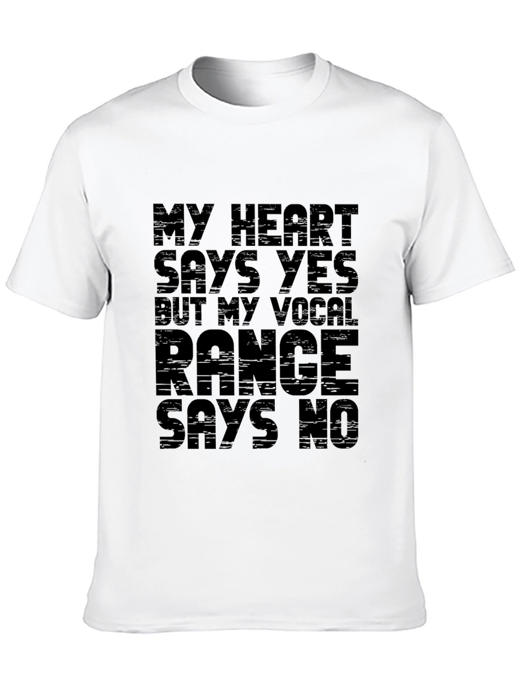 Funny Vocal Range Graphic T-Shirt