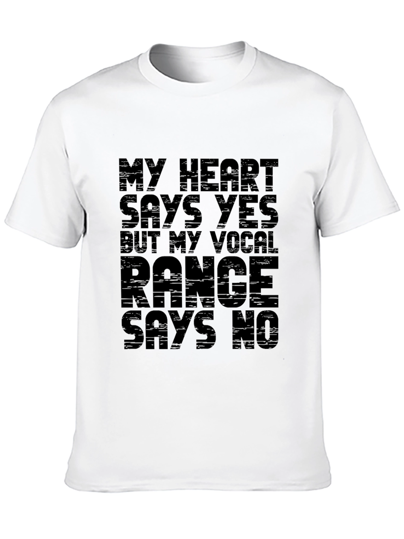 Funny Vocal Range Graphic T-Shirt