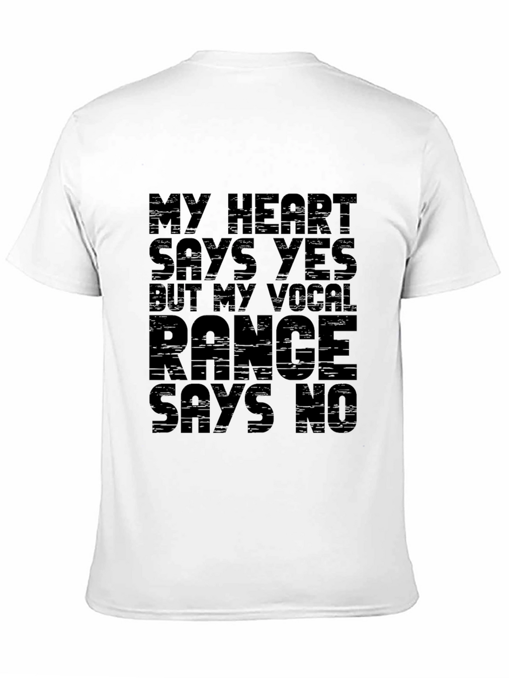 Funny Vocal Range Graphic T-Shirt