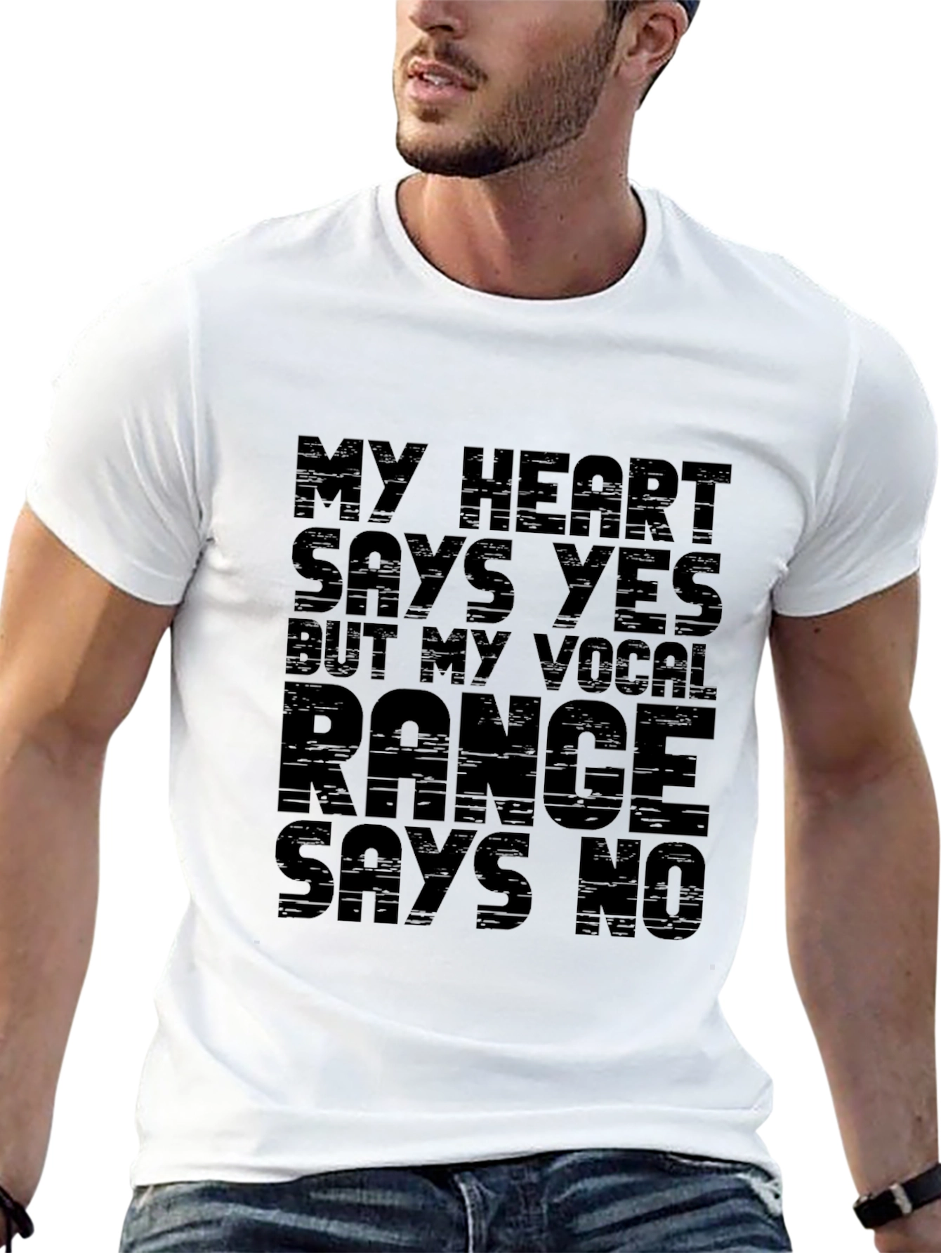 Funny Vocal Range Graphic T-Shirt