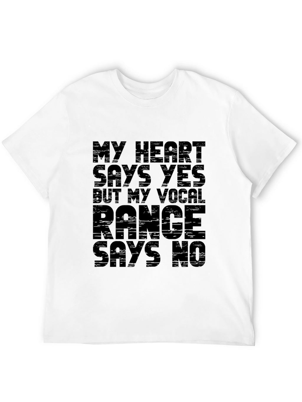 Funny Vocal Range Graphic T-Shirt
