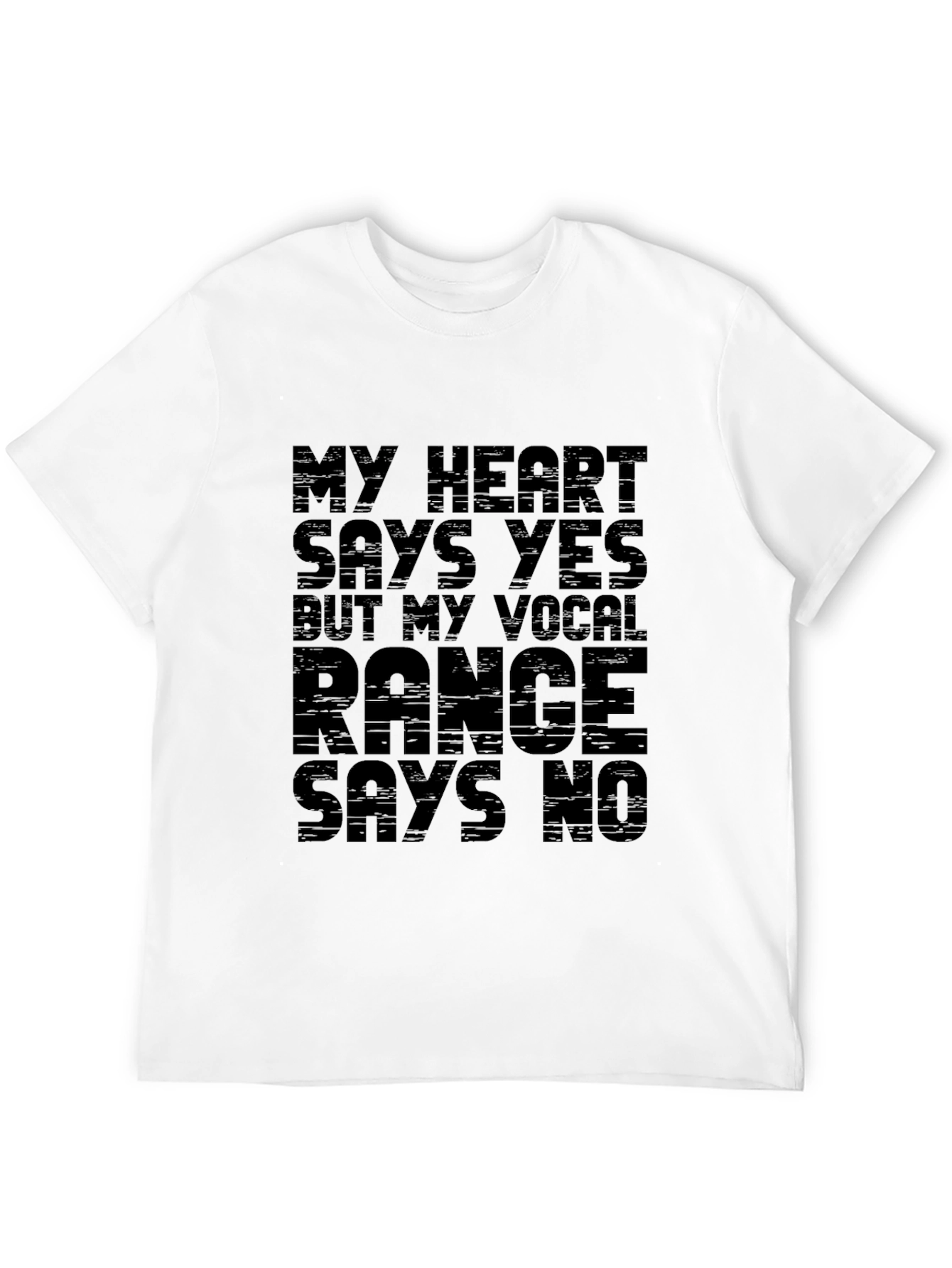 Funny Vocal Range Graphic T-Shirt