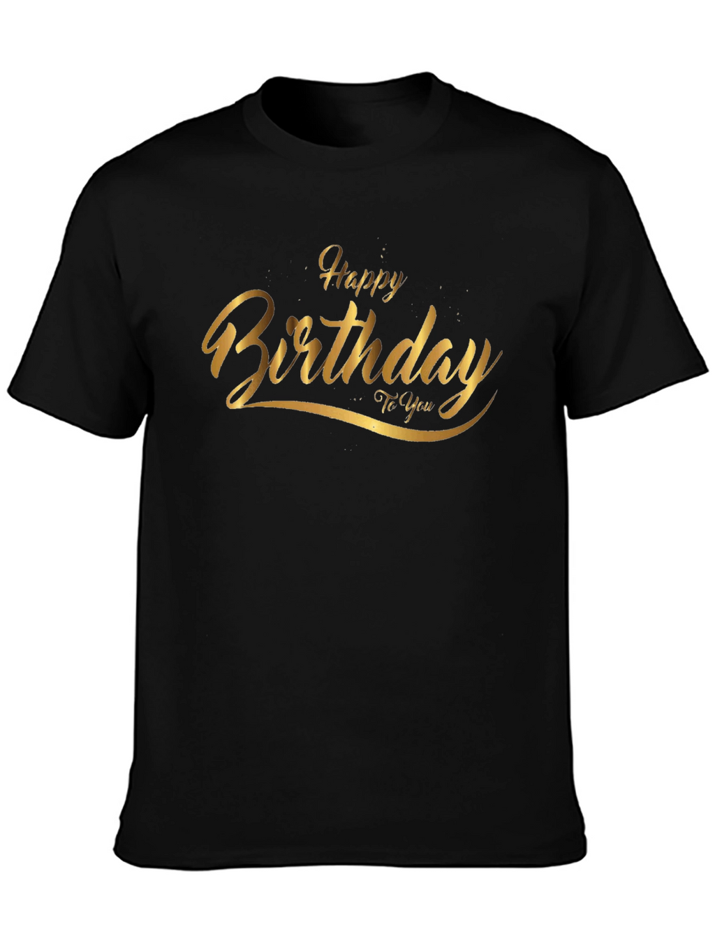 Birthday Graphic Tee - Black Cotton