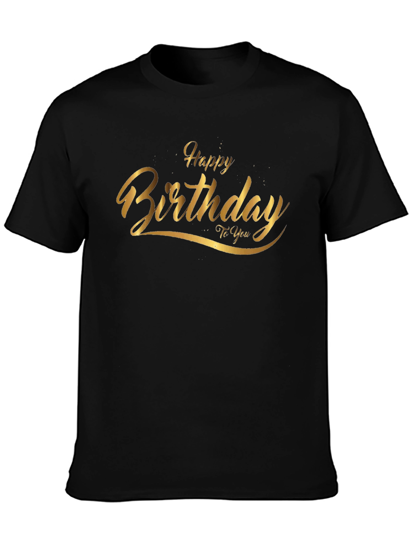 Birthday Graphic Tee - Black Cotton