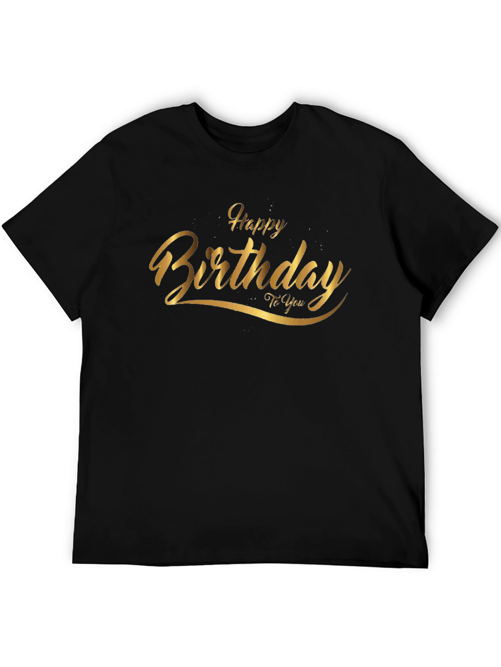 Birthday Graphic Tee - Black Cotton