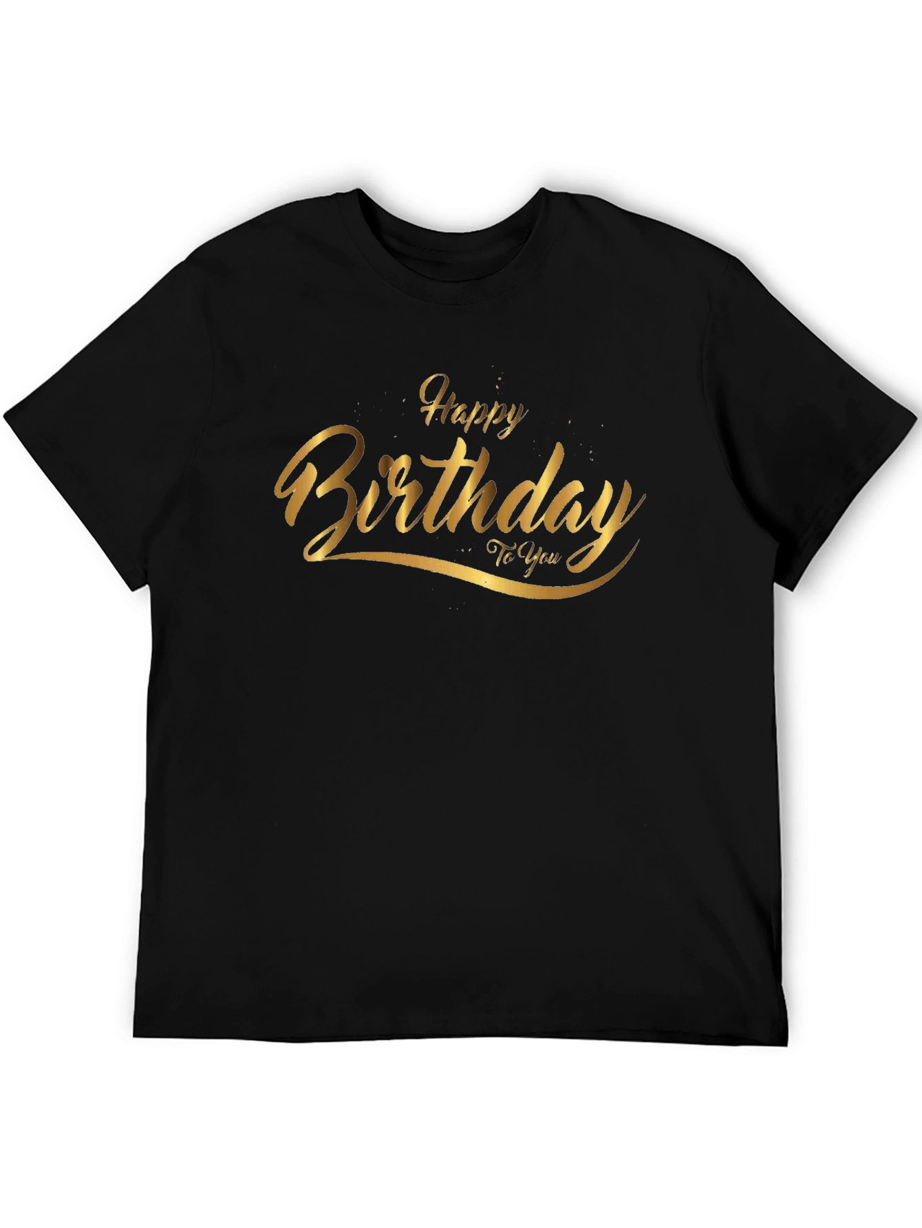 Birthday Graphic Tee - Black Cotton