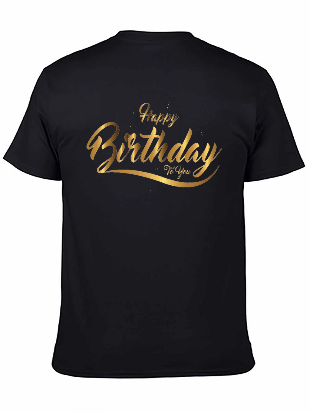 Birthday Graphic Tee - Black Cotton