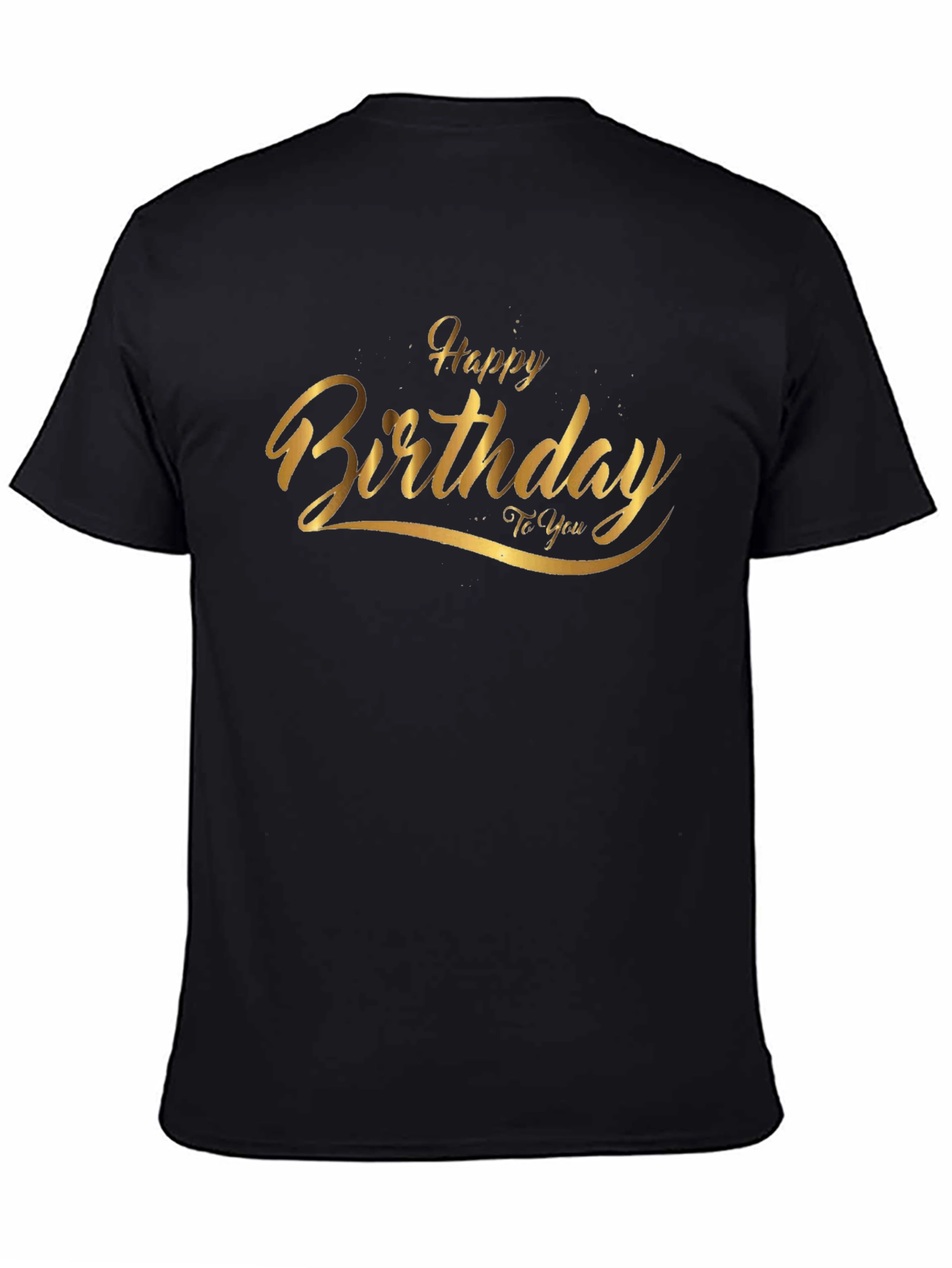 Birthday Graphic Tee - Black Cotton