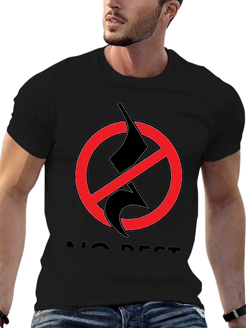 No Rest T-Shirt - Black Graphic Tee