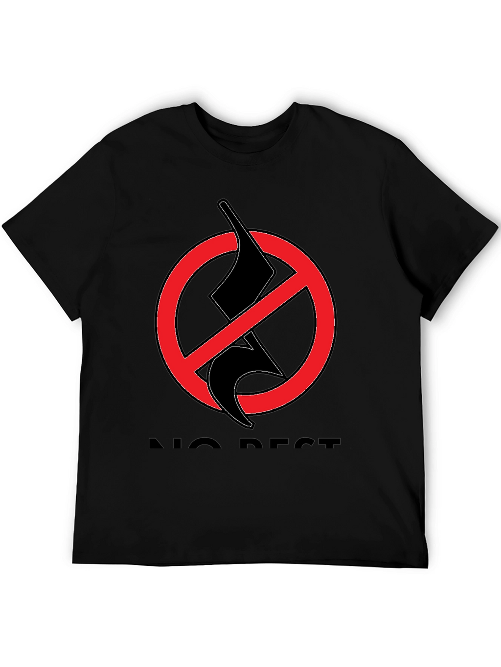 No Rest T-Shirt - Black Graphic Tee