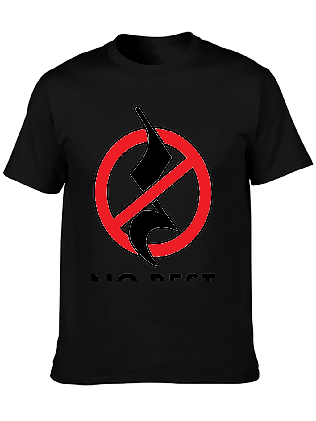 No Rest T-Shirt - Black Graphic Tee
