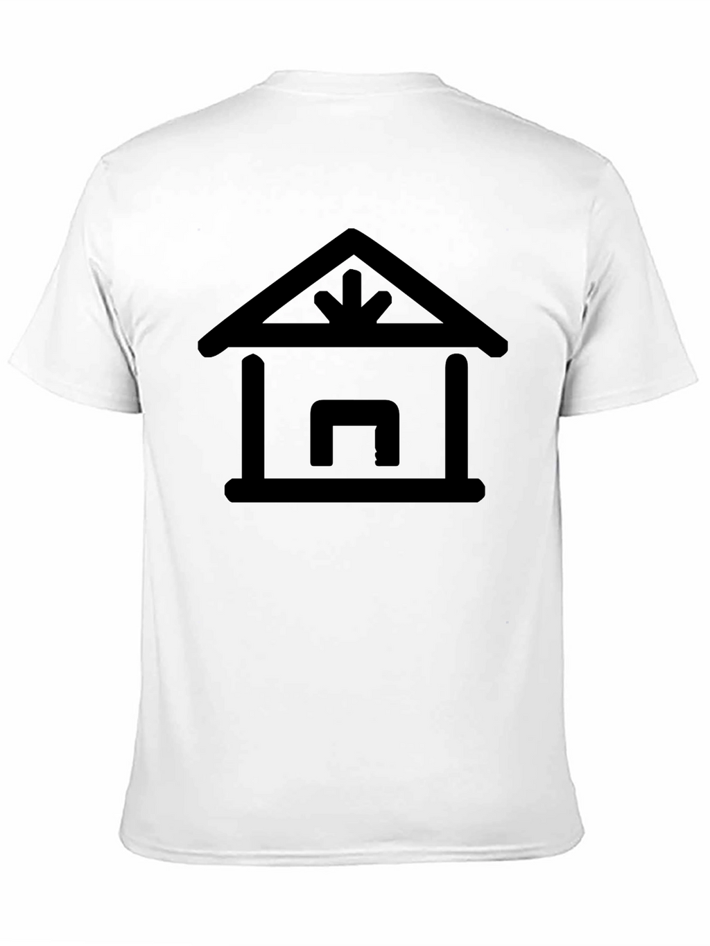 Black T-Shirt with Receiving Warehouse Icon