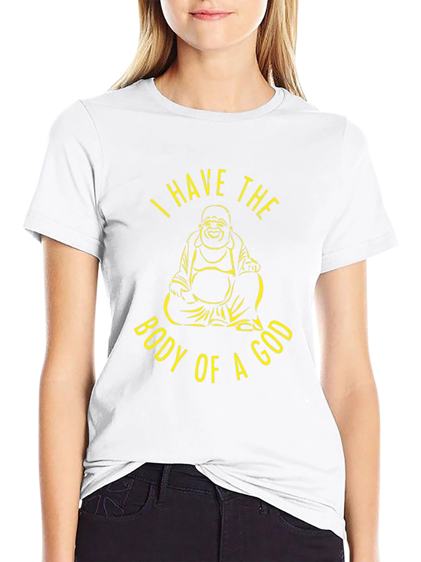 Buddha Body of a God Black Graphic Tee