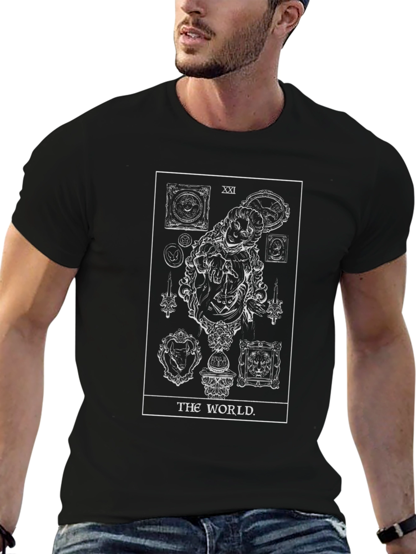The World Tarot Card Graphic T-Shirt