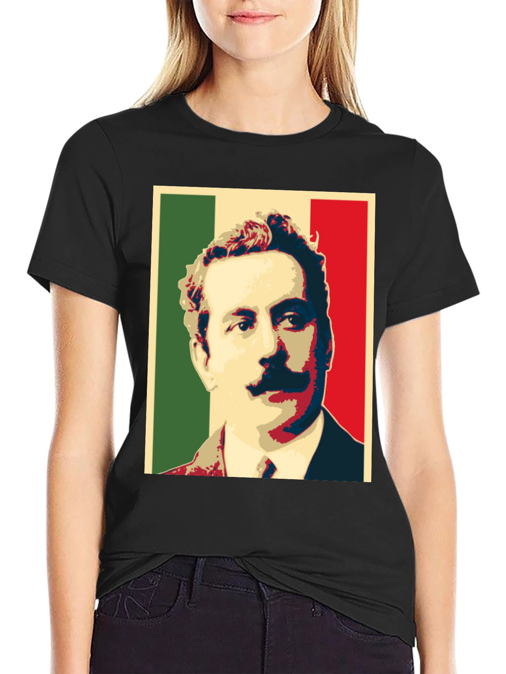 Mexican Flag Portrait T-Shirt