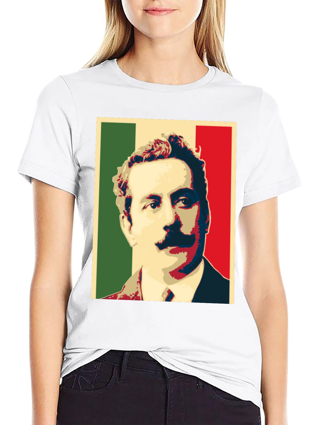 Mexican Flag Portrait T-Shirt