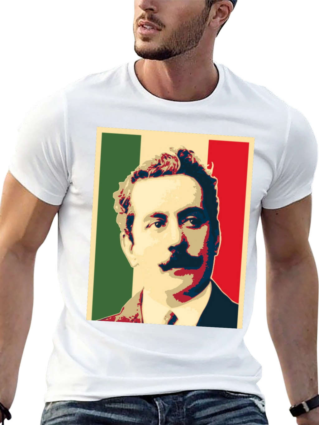 Mexican Flag Portrait T-Shirt