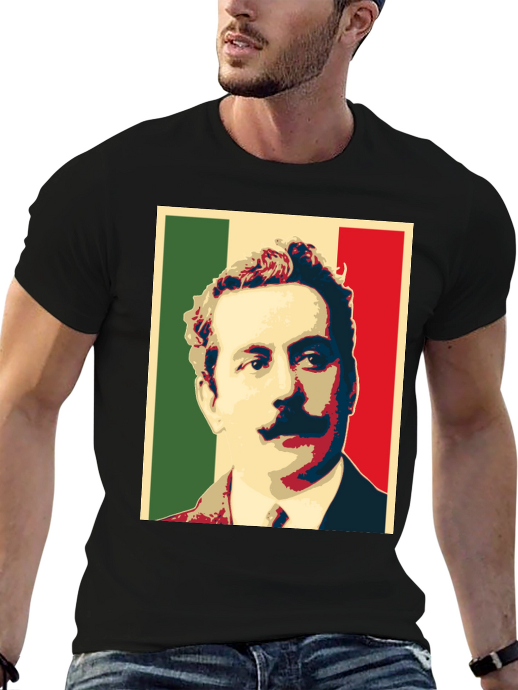 Mexican Flag Portrait T-Shirt