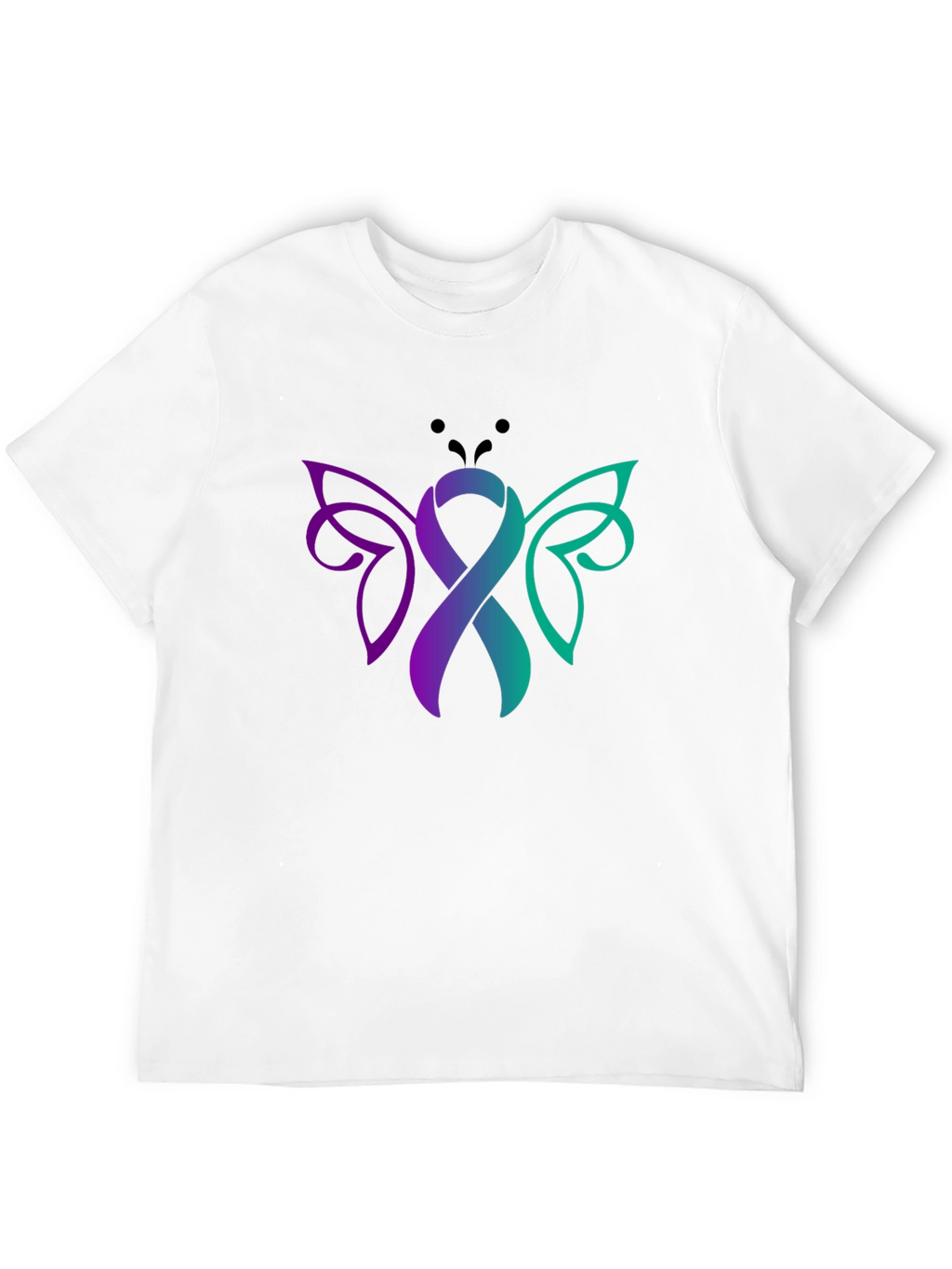 Awareness Ribbon Butterfly Graphic Tee