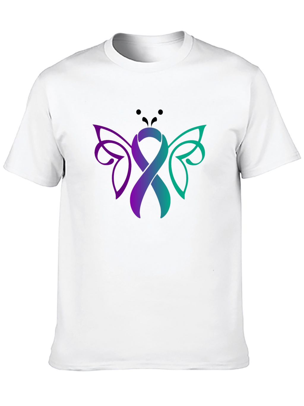 Awareness Ribbon Butterfly Graphic Tee