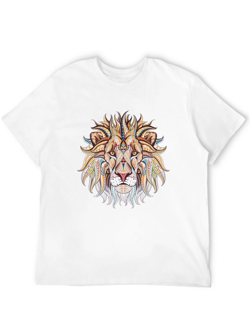 Lion Head Graphic Black T-Shirt