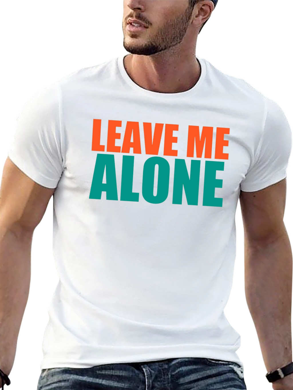 Leave Me Alone Graphic Tee - Black