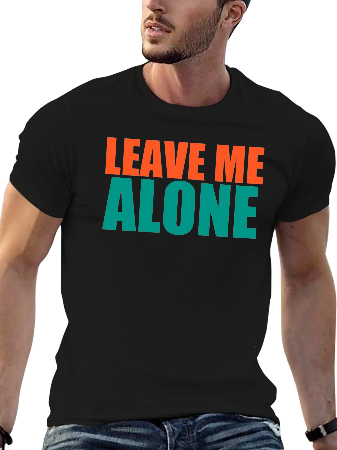 Leave Me Alone Graphic Tee - Black