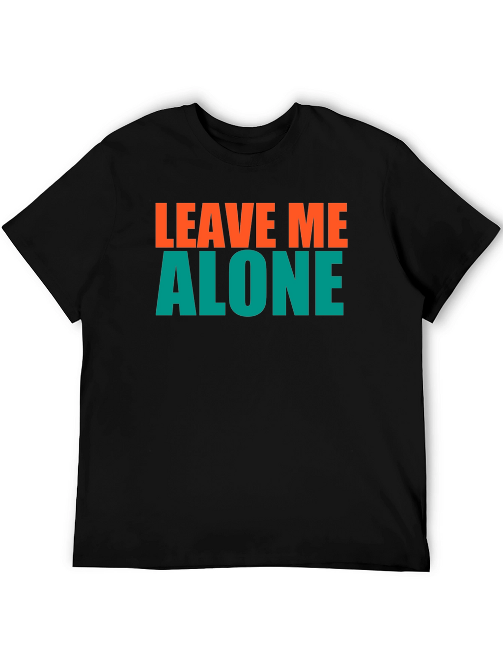 Leave Me Alone Graphic Tee - Black