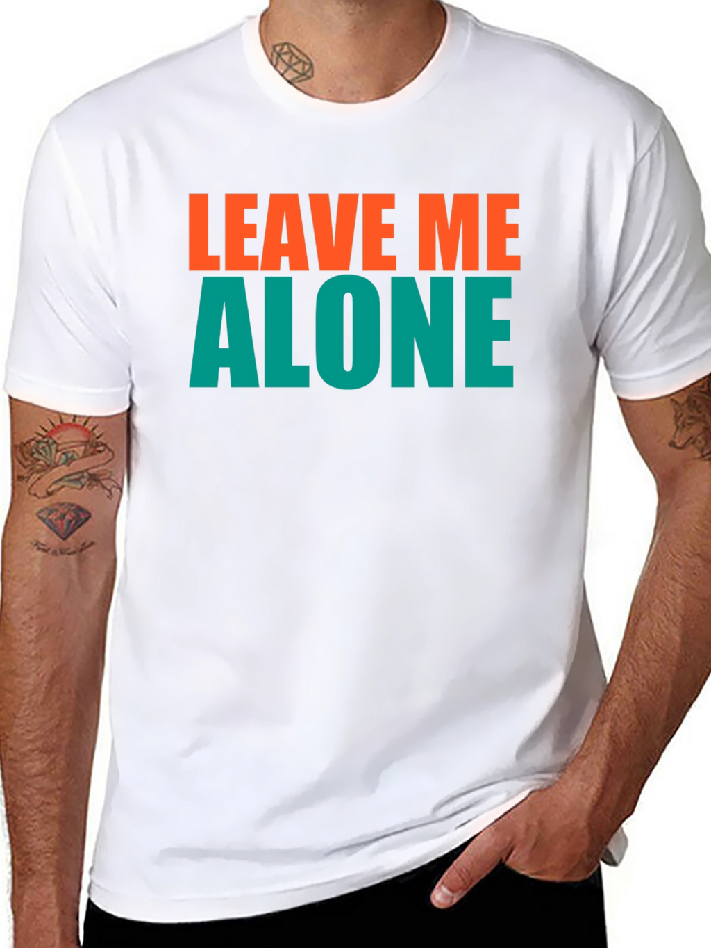 Leave Me Alone Graphic Tee - Black