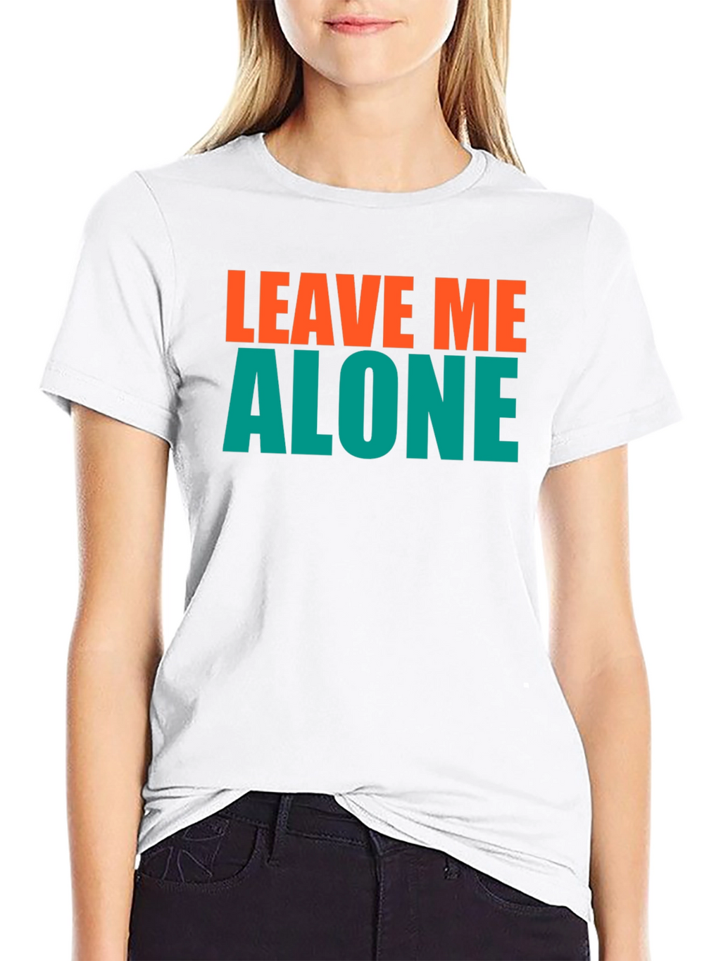 Leave Me Alone Graphic Tee - Black