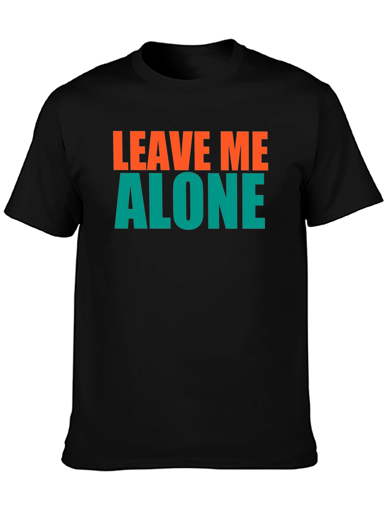 Leave Me Alone Graphic Tee - Black