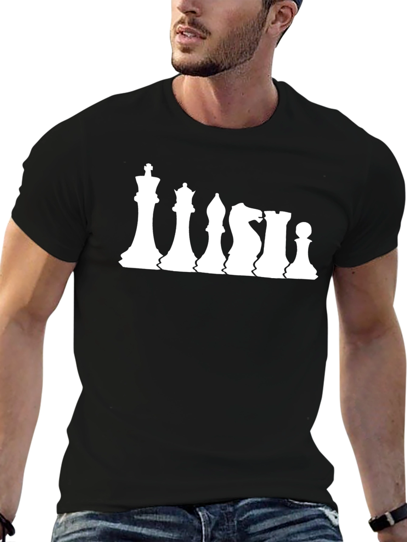 Chess Piece Graphic Tee - Strategy Style